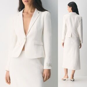 Aritzia Wilfred White Blazer